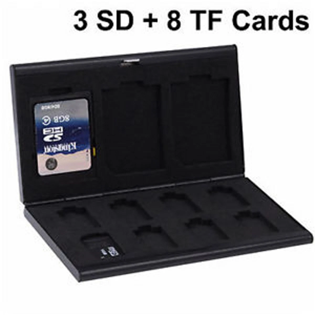 Dancepandas Custodia Schede di Memoria 50PCS Porta Schede Micro SD di Plastica Trasparente Memory Card Case per Schede SD SDHC XD MMC CF