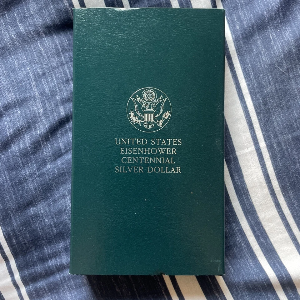 United States Mint 1990 Eisenhower Centennial Silver Dollar - With COA - Image 2 of 4