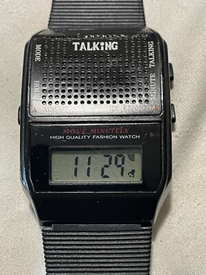 Ultmost Vintage TALKING  Watch-Alarm Very  Rare Just Installed New Battery ￼