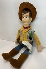  Disney Store Pixar Toy Story 2 Sound Woody no sound 11" Bean Bag Plush w/ Hat