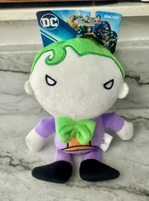 NWT DC Comics The Joker 9in Plush Squeaker Dog Toy Fetch For Pets