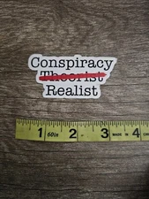 Conspiracy Realist Vinyl 3" Die Cut Sticker