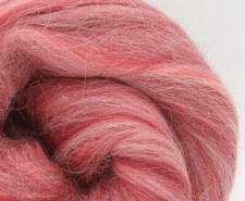 BABY ALPACA/MERINO BLEND TOP. RED. 25g, 50g & 100g packs. ROVING. FELTING.CRAFTS