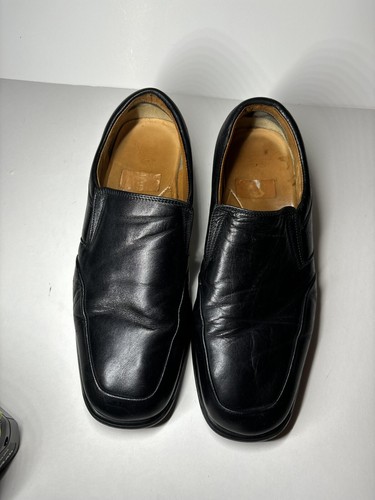 Zapatos informales venecianos negros mocasines de conducción Bruno Magli para hombre 10 M - Imagen 11 de 11