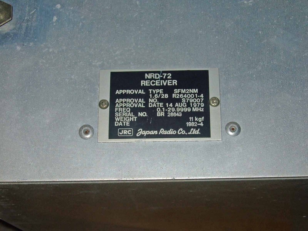 JRC NRD-92, Japan Radio Company NRD92 Receiver，92-3# | eBay