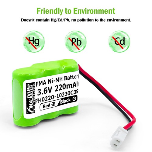 Ni-MH Battery 3.6V 220mAh for Dogtra Dog Training Collar BP20R 200NCP 35AAAH3BMX - Picture 7 of 12