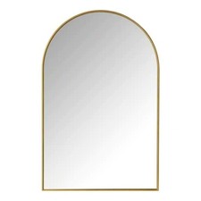 39" x 26" Large Arched Gold Classic Accent Mirror