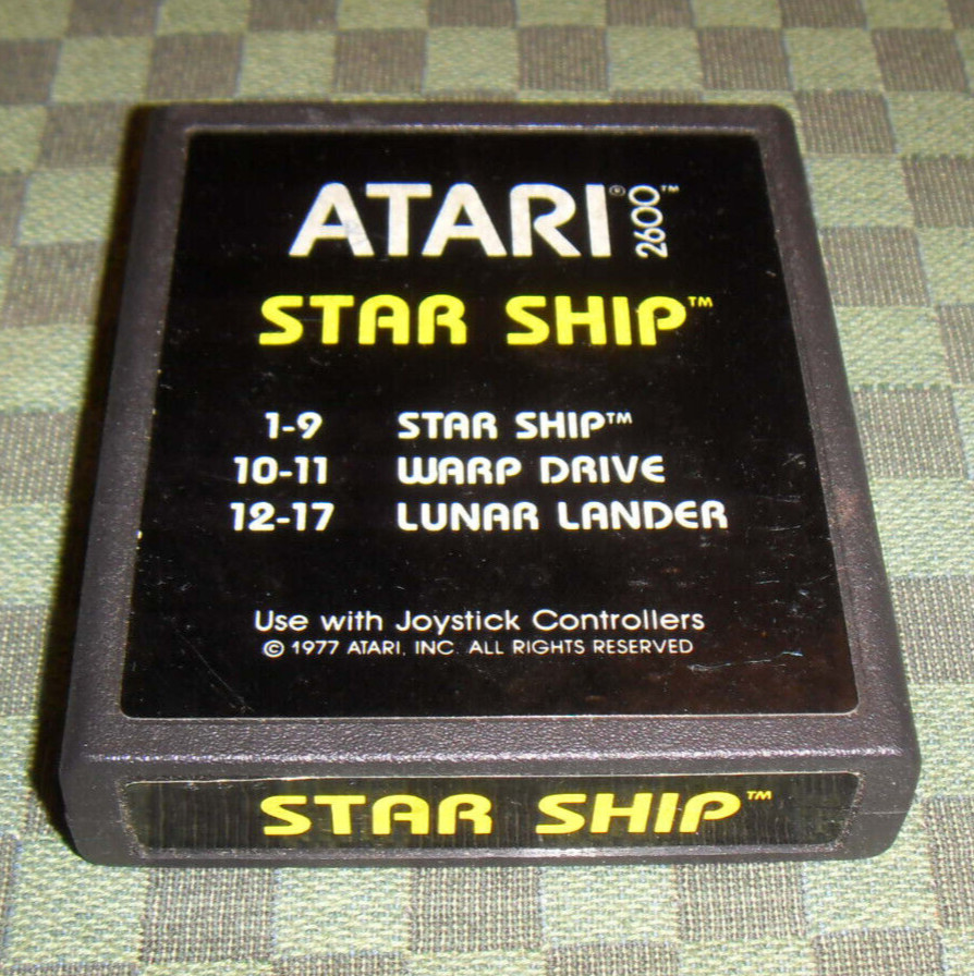 Sur Atari 2600+ les jeux NTSC donnent de meilleurs résultats (plus) STAR SHIP
