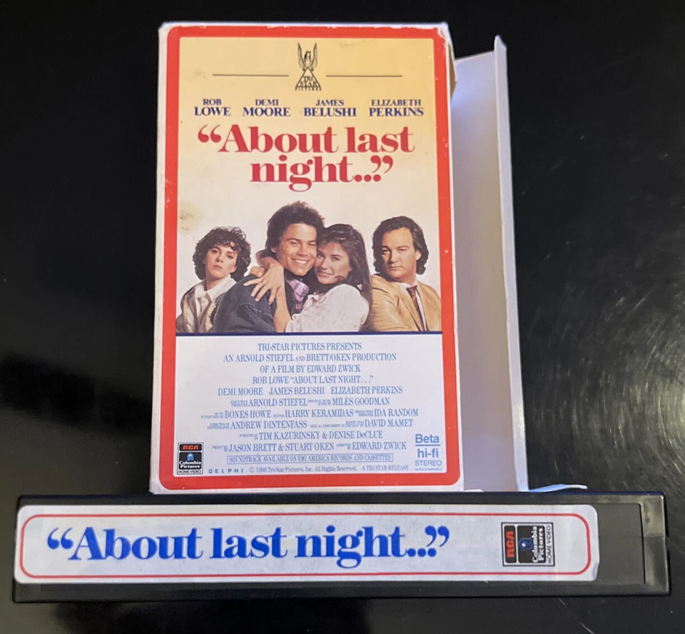 About Last Night. Beta (not VHS). 80’s Comedy/Drama. Betamax Tape. Foto 4 de 4