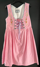 Damen Trachten Dirndl ärmellos rosa mit Stickerei ca. Gr. 38 v. Oscartrachten