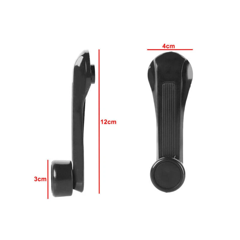 2pcs Car Window Winder Crank Door Handle Black Fit For Honda Civic 1984-2000 - Image 4 of 4