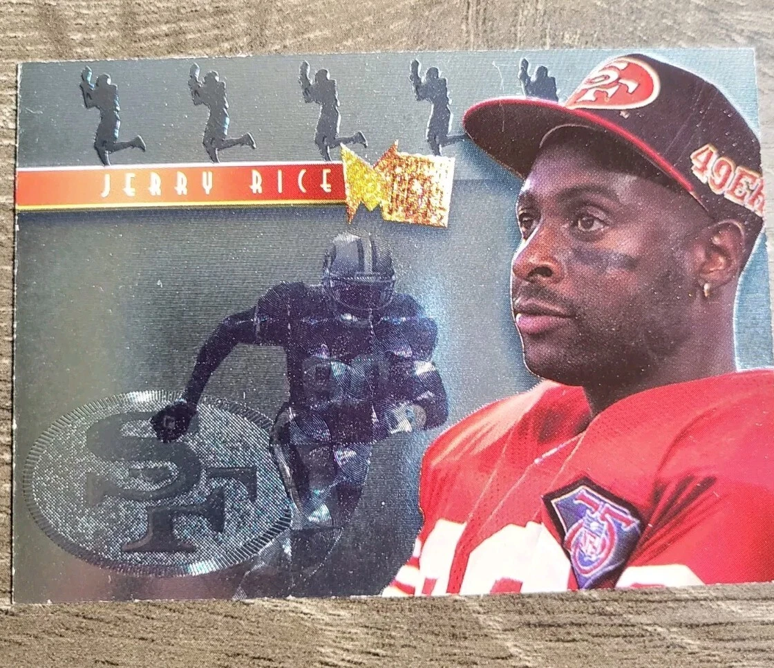Jerry Rice - 1995 Fleer Metal Platinum Portraits #6 - San Francisco 49ers