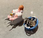 Miniature Artisan Baby Nursery Set Rocking Chair Toy Lot 1:12 5 Pieces