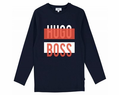 Hugo Boss Kids J27069 849 3 Pack Boxer Shorts Navy 4-16 Years
