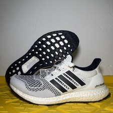 Adidas Ultraboost 1.0 White Black Running Shoes Mens Size 9 NEW JR1987