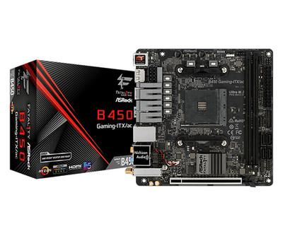 NEW- ASRock Fatal1ty B450 Gaming-ITX/ac AM4 Mini ITX WiFi Motherboard Ryzen 5000