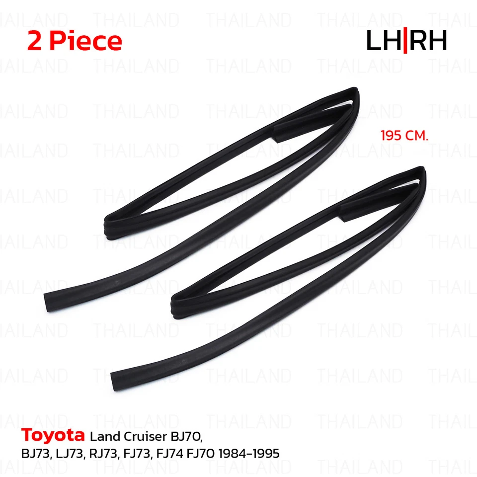 Fits Toyota Land Cruiser FJ73 1984 - 95 Lh+Rh Glass Run Channel Front Window - Imagem 2 de 4