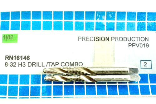 8-32  HSS COMBINED DRILL & TAP R & N MADE IN USA NEW 1 PIECE - Afbeelding 9 van 9