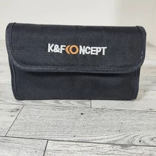 K&F Concept Camera Lens Filter Case Pouch Holder 6 Slot Storage Organizer Black