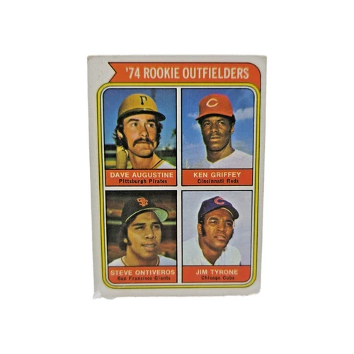 1974 Topps #598 Rookie Card – Ken Griffey Sr. / Steve Ontiveros / Dave Augustine