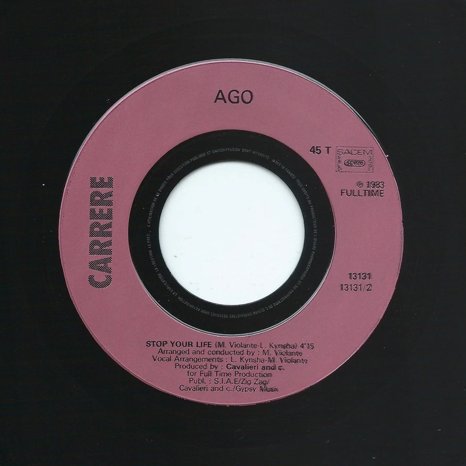 AGO for you CARRERE rare FUNK boogie - Photo 3/4