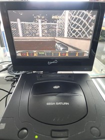 USED AUTHENTIC WORKING -) DUKE NUKEM 3D  (- GAME DISC ONLY - SEGA SATURN