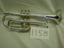 American Cornet in Bright Silver finish. Extra slides. A BEAUTY!