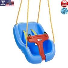 Baby Toddler Swing Blue High Back Secure Straps Rotation Bar 9-48 months New