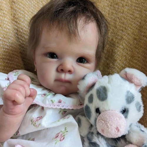 Realistic Reborn Baby Doll - Lifelike Silicone Baby Doll Reborn Girl 20 inch ... - Picture 2 of 5