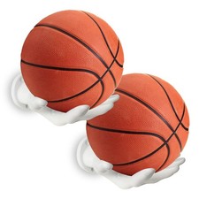 Basketball Holder Wall Mount 2 Piece Set, Men's Room Decoration Game Room Wal...