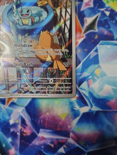 Pokemon Squirtle 148/142 Illustration Rare Stellar Crown - Picture 5 of 6