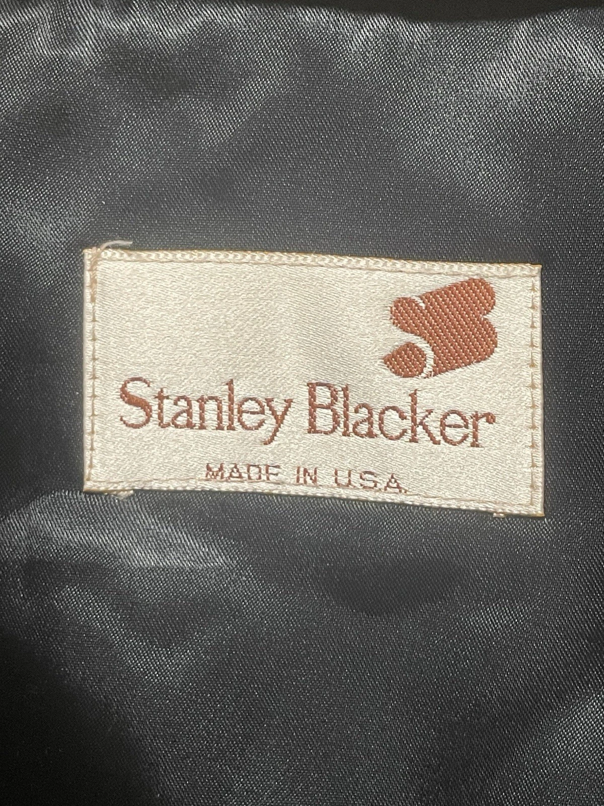 Stanley Blacker VTG Black Trench Coat Mens XXL Wool Lining Dbl Breasted Belt USA - product detail image 3