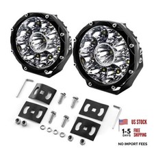 5" Round Spot Light 6500LM Off-Road LED Pods for Truck SUV UTV ATV