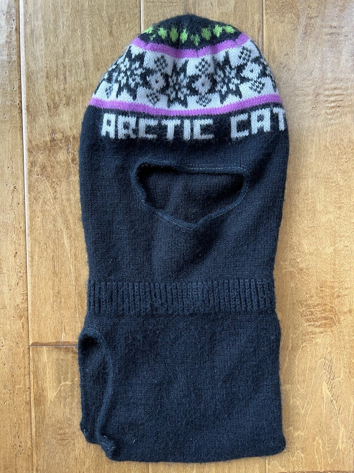 Vintage Arctic Cat Snowmobile Full Face Ski Mask Winter Cap Stocking Balaclava