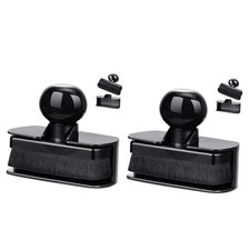 2pcs Large Car Tire Shine Applicator,Vegan Tire Shine Brush - 1 Black  Black