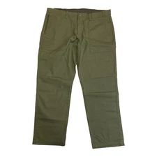 WP Weatherproof Men's Flex Waist Twill Trail Utility Pant, Straight Leg (Green,