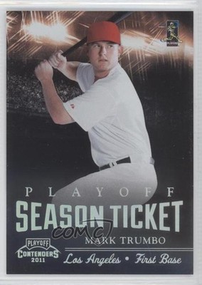 2011 Playoff Contenders Season Tickets 92/99 Mark Trumbo #45 Rookie RC 0a1