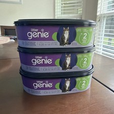 3 NEW LITTER GENIE REFILLS