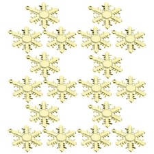 60 Pcs Christmas Ornaments for Tree Decorations Hanging Plastic Snowflake