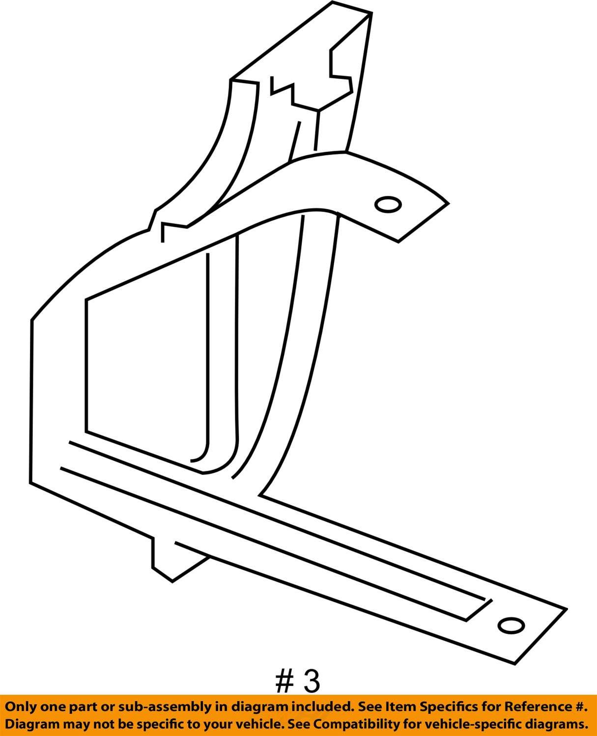 BMW I8 I12 I15 Rear Right Lower Quarter Panel Bracket 7431790 2014 - 2020 OEM