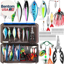 Fishing Lures Fishing Tackle Box Fishing Gifts for Men, Bass, Trout Fishing Acce