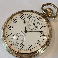 G84 BOOKS $3000.00 UP DOWN INDICATOR ELGIN 23j VERITAS MODEL 15 GRADE 376 A+!