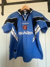 VINTAGE MANCHESTER UNITED 3rd Football Shirt 1996-1998 Size S/M
