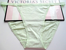 VICTORIA'S SECRET Cotton String Bikini Panty VS Green Polka Dot S M L XL NWT