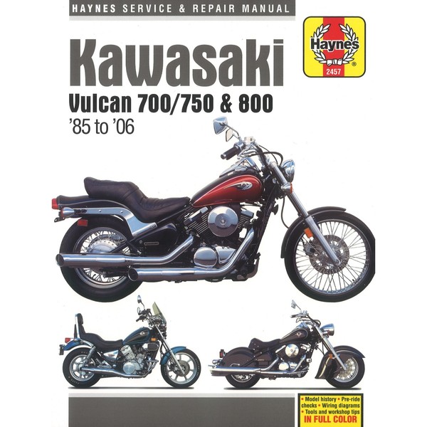 Kawasaki Motorrad Vulcan 700/750 Und 800 (1985-2006) Reparaturhandbuch Haynes-image