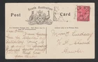 South Australia 1905 Postcard RED HILL SA Square Circle Postmark To Gawler