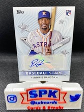 RONNIE DAWSON 2022 Topps Series 1 BASEBALL STARS AUTO ASTROS RC