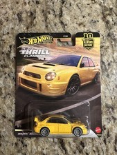 Hot Wheels Subaru Impreza WRX Yellow 1:64 Diecast Car Thrill Climbers