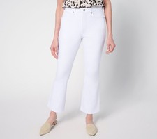 NYDJ Women's Petite Pants 16P High Rise Billie Ankle Jeans w Cool White A680555