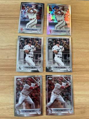 2022 Topps Chrome GOOD ROOKIE LOT (6 Cards) - L. Nootbar, G. Sheets, M. Vierling